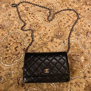 Chanel wallet with chain